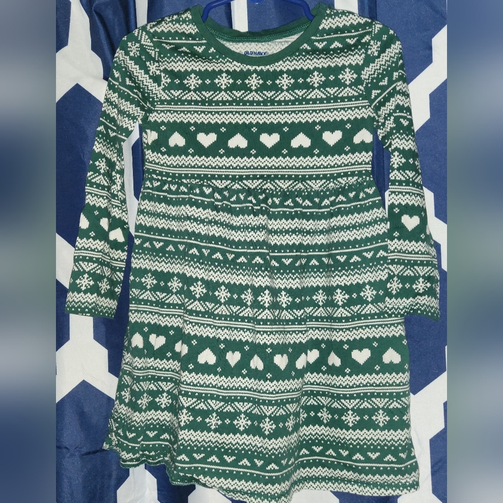 Old Navy Green long sleeve dress